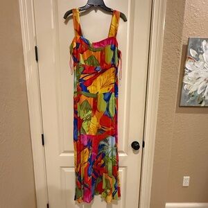 Square Neck Sleeveless Shift Maxi Dress